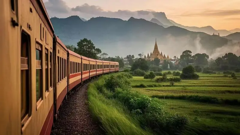 Map of Thailand’s Northern Train Line
