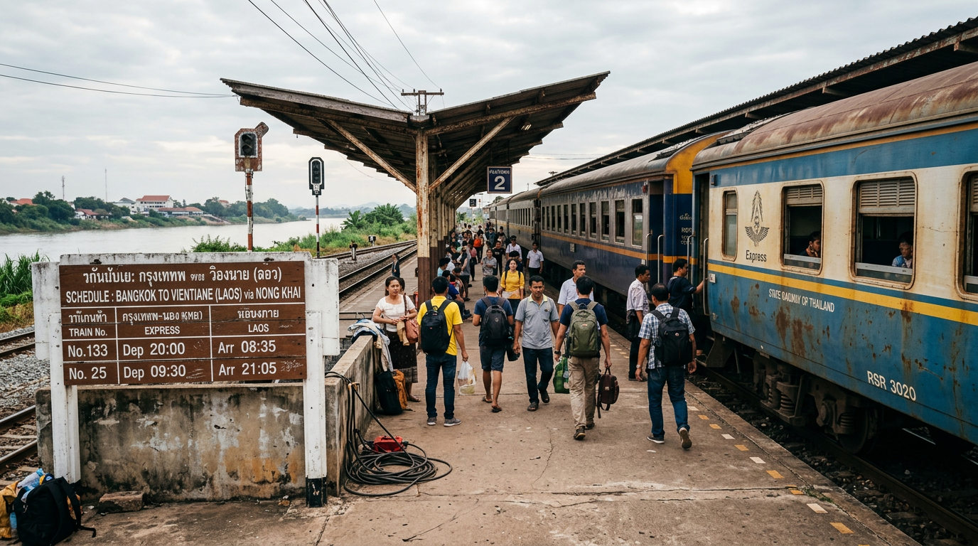 Photograph illustrating What is the Bangkok to Vientiane Train S