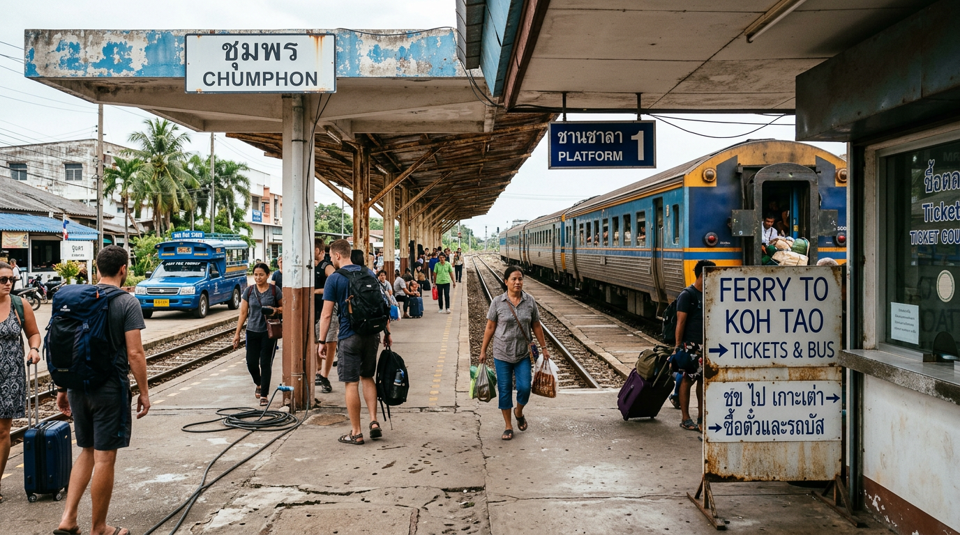 Photograph illustrating The Connection: Getting from Chumphon St