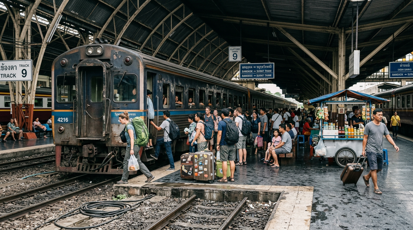 Photograph illustrating At a Glance: The Bangkok to Koh Samui Jo