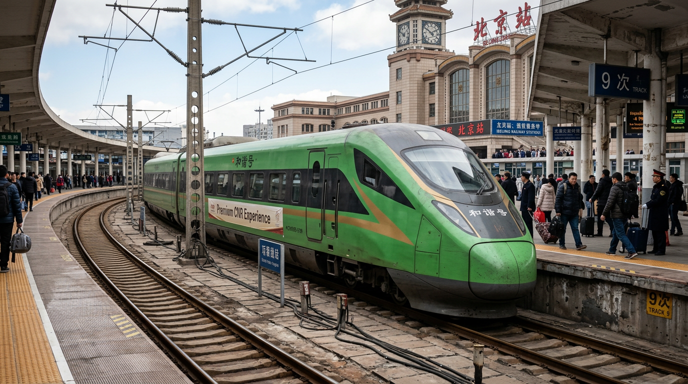 Photograph illustrating Train #9: The Premium CNR Experience