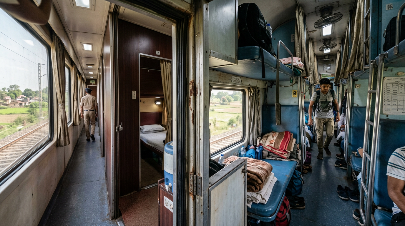 Photograph illustrating First Class vs. Second Class Sleeper: Is