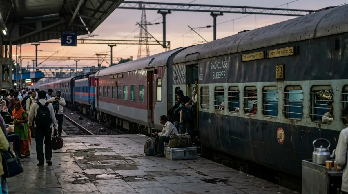 Photograph illustrating 1st Class vs 2nd Class Sleeper: At a Gla