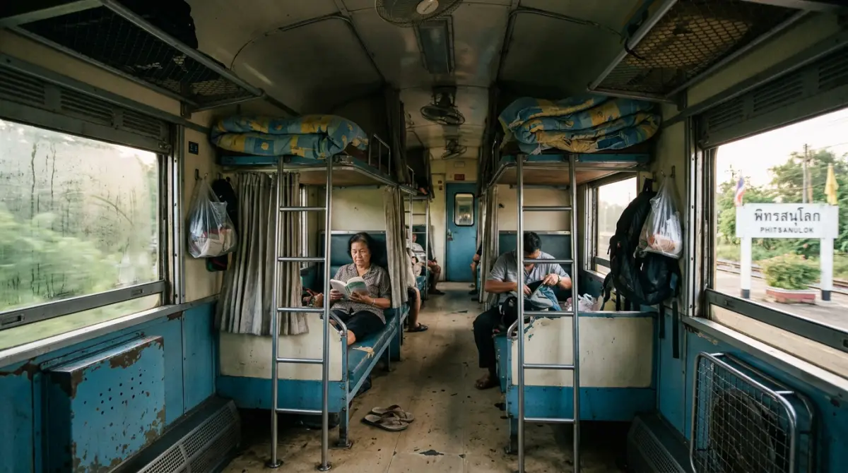 Photograph illustrating The Reality of 2nd Class Sleeper Trains