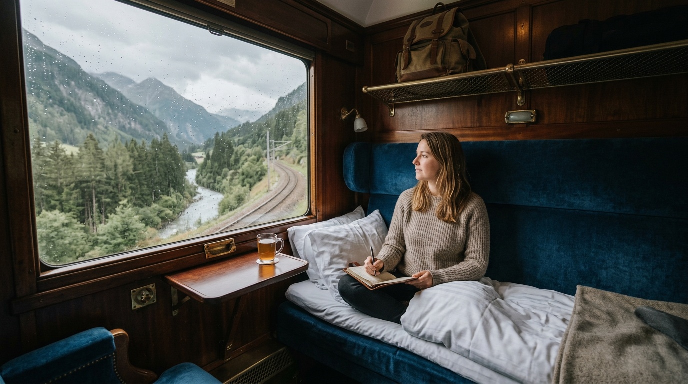 Photograph illustrating Which Train Routes Offer the Best Sleepe