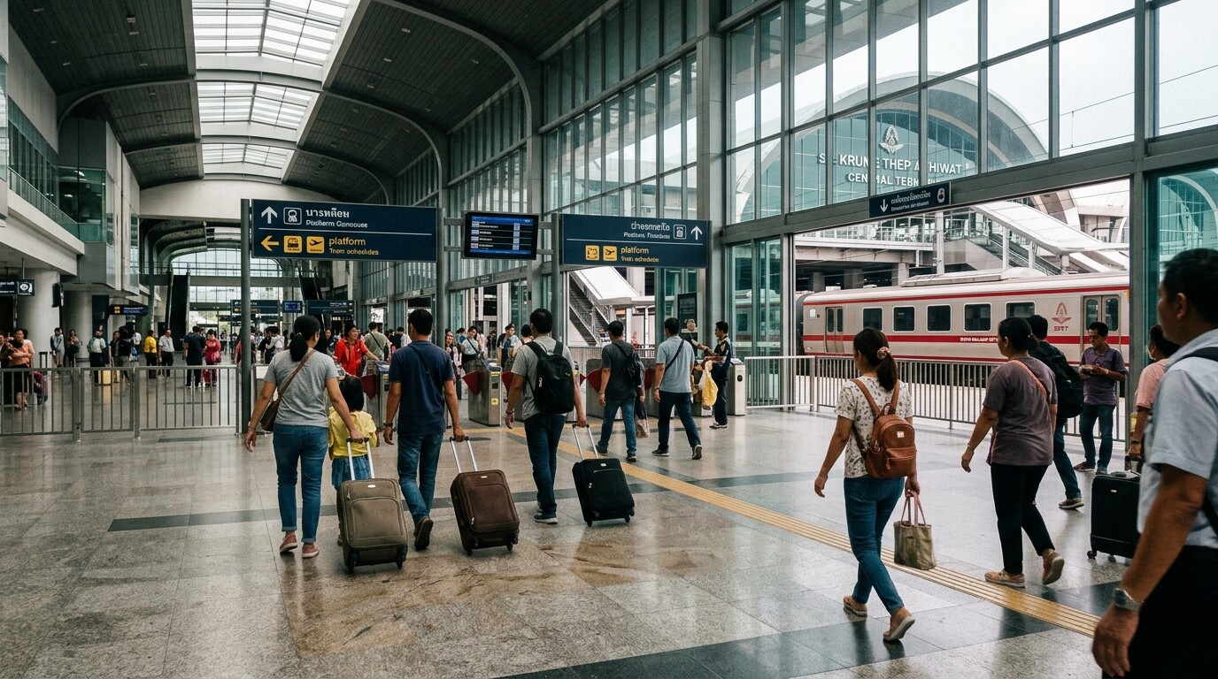 Photograph illustrating Getting Around Krung Thep Aphiwat Centra