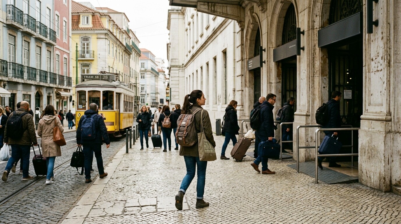Photograph illustrating Getting to the Station (and Leaving It)