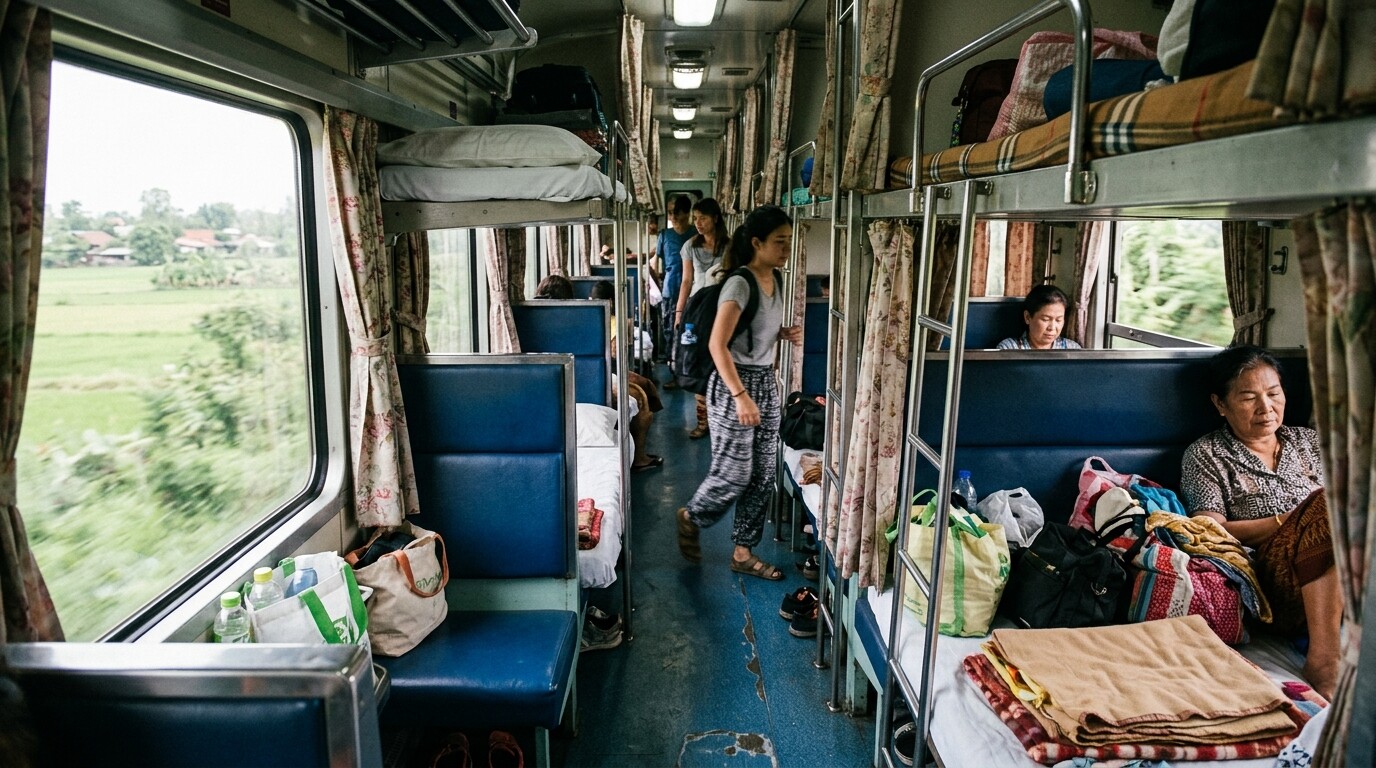 Photograph illustrating Quick Overview: Thai Sleeper Train Class