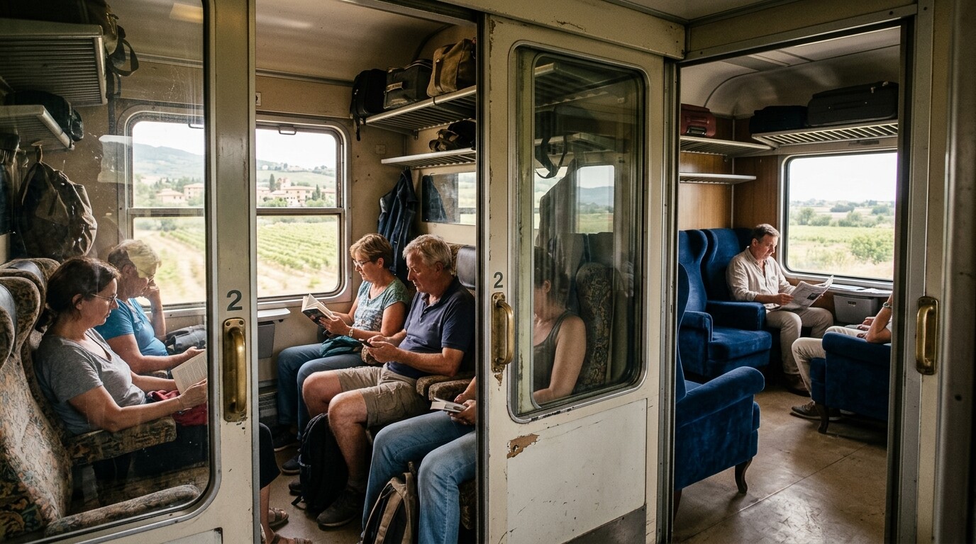 Photograph illustrating Ticket Prices: First Class vs. Second Cl