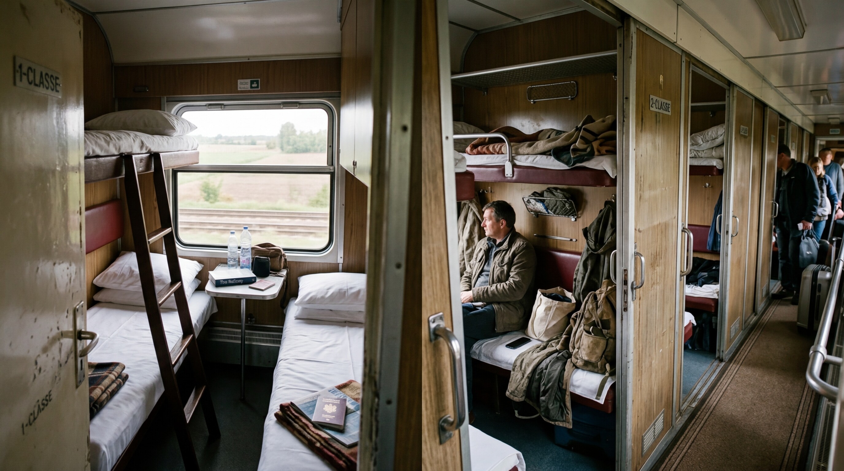 Photograph illustrating 1st Class Sleeper vs 2nd Class Sleeper: 