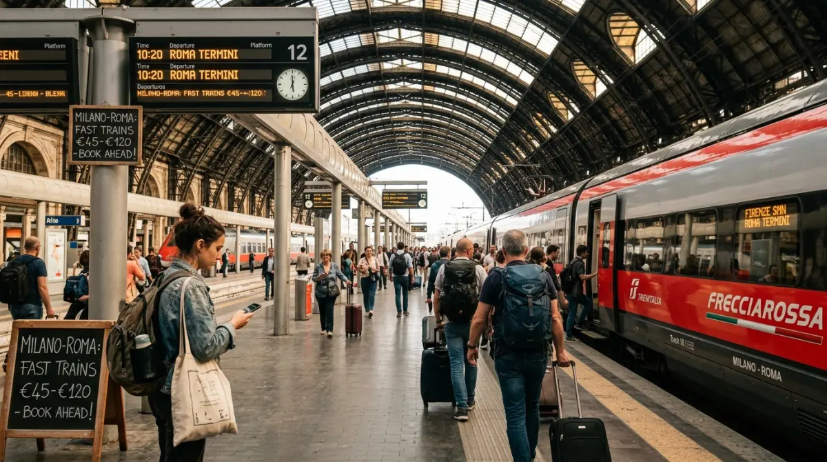 Fotografía que ilustra las rutas principales de tren
