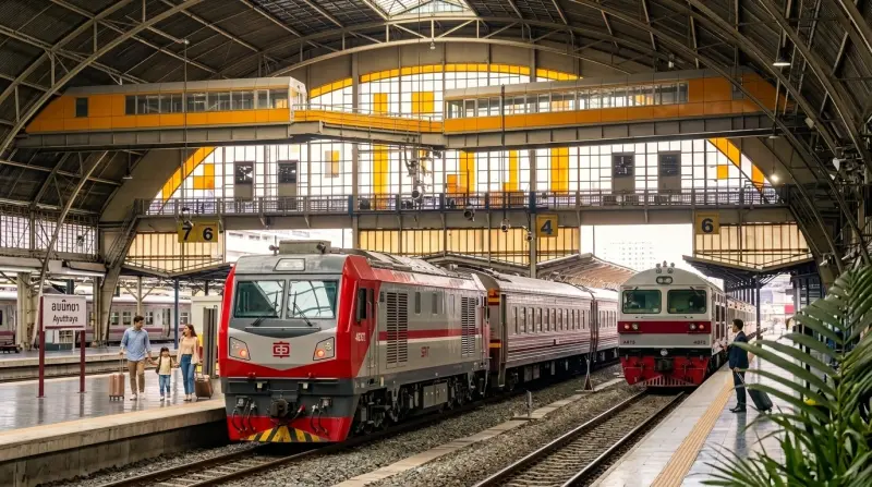 Bangkok to Ayutthaya Train 2026: 50-Min Trip for 15 THB